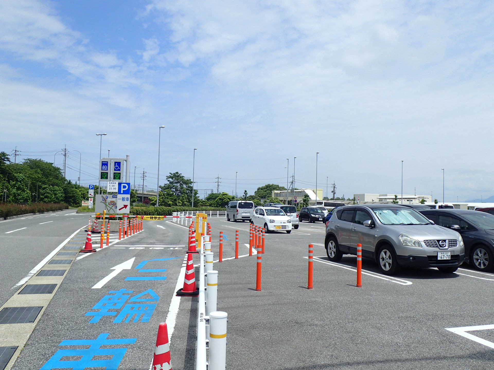 米子空港　駐車場ゲート整備
